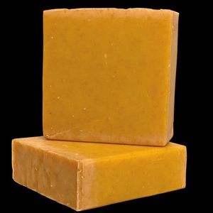 3pcs of turmeric soap made with goat milk